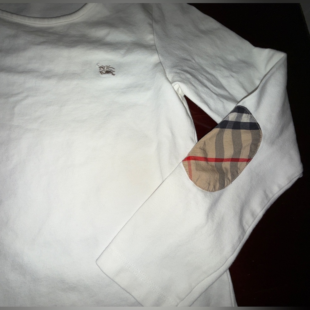 Burberry Kids White Long Sleeve Shirt - Picture 4 of 4